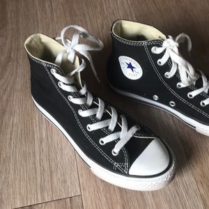Converse all star high tops black size 3